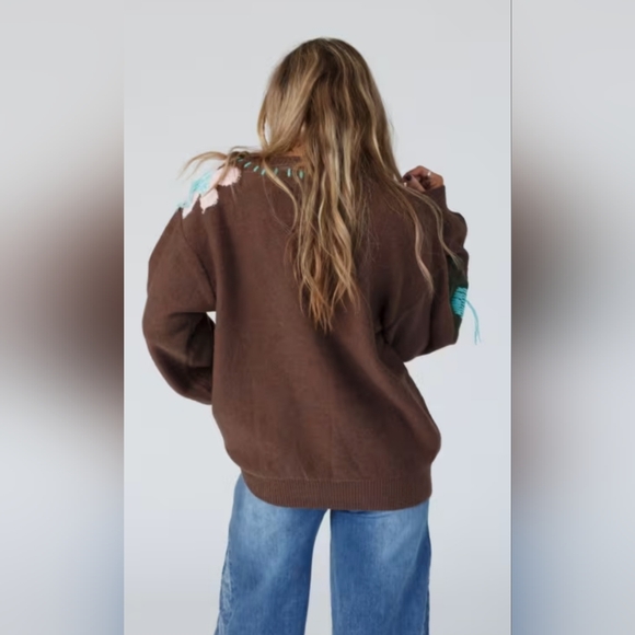 Good Mood Flower Print Sweater - Picture 4 of 14